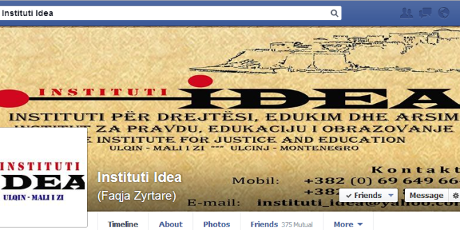 Vizito faqen zyrtare në Facebook – Instituti IDEA
